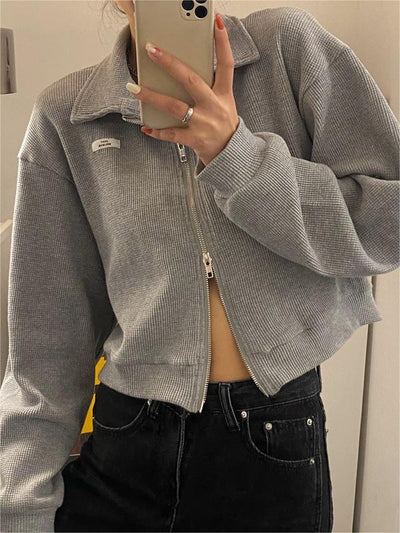 Lesly - Charmanter femininer Pullover mit Doppelreißverschluss