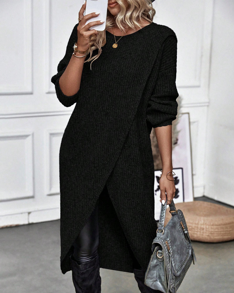 LINDSEY - MAGLIA ASIMMETRICA IN MAGLIA 