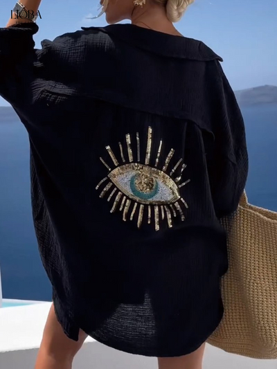 SAMIRA® | CAMICIA CON STAMPA NAZAR 