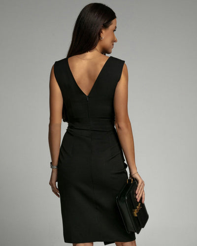 DELILAH | KLEID MIT V-AUSSCHNITT