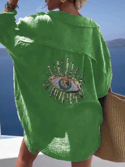 SAMIRA® | CAMICIA CON STAMPA NAZAR 