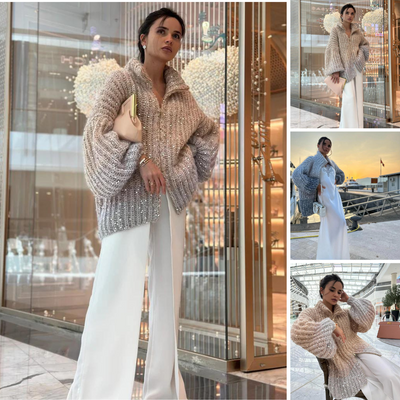 Selina® - Elegante maglione lavorato a maglia di seta