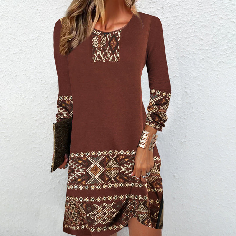 Kim - Vintage Print Kleid