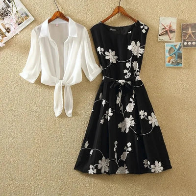 Lea - 2-Teilig: Top + Blumenkleider
