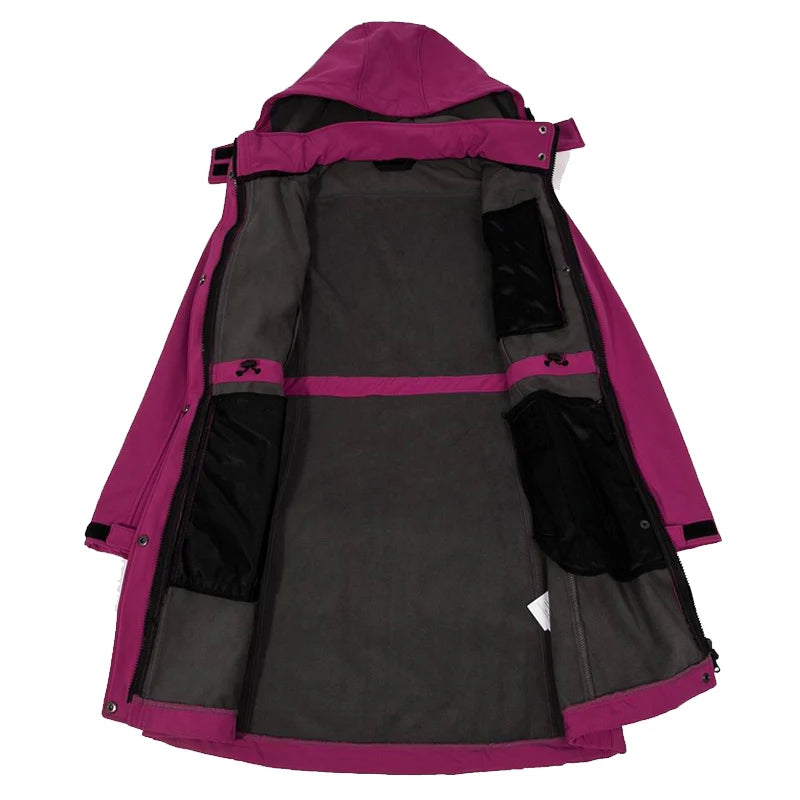 Helena - Lange wasserdichte Wanderjacke