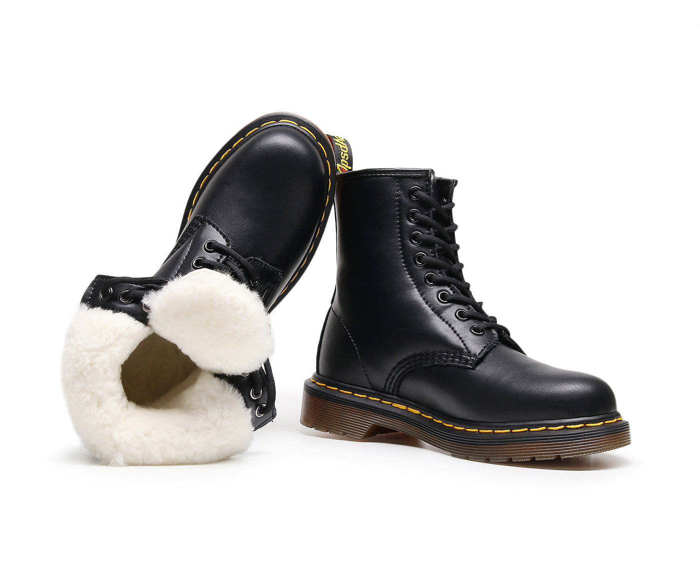 Marty | Unisex-Lederstiefel mit fester Sohle und Wollfutter
