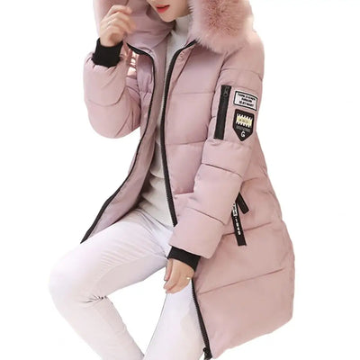 Holly - Warme Pufferjacke mit Fell (vegan)