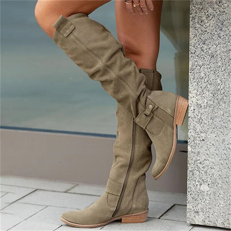 Lou | Lange Damenstiefel Mit Reißverschluss