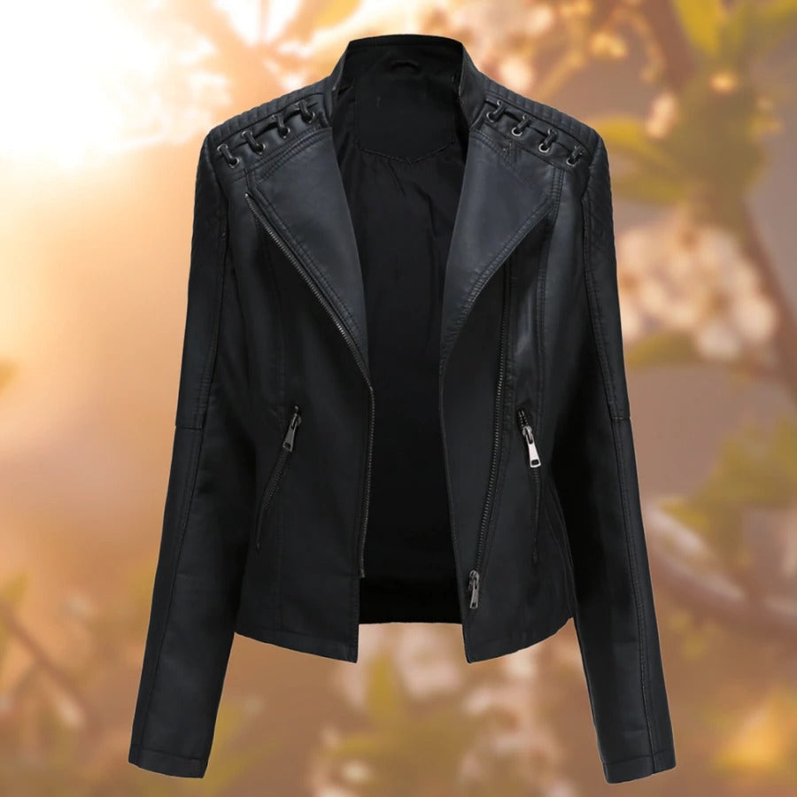 Iris® - Stylische Biker-Lederjacke