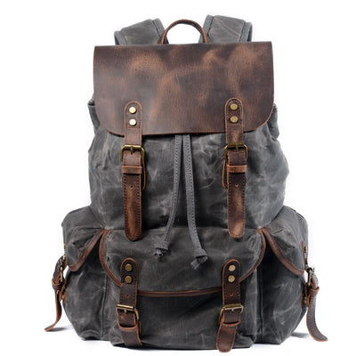 SALZBURG | Leinen-Leder-Rucksack