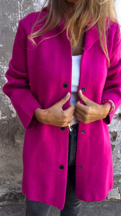Loreley | Strickjacke mit Knöpfen und Kapuze