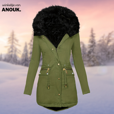 Christien® - Wintermantel mit Wollpelz-Futter