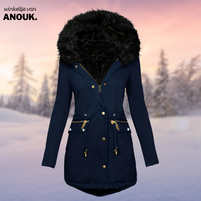 Christien® - Wintermantel mit Wollpelz-Futter