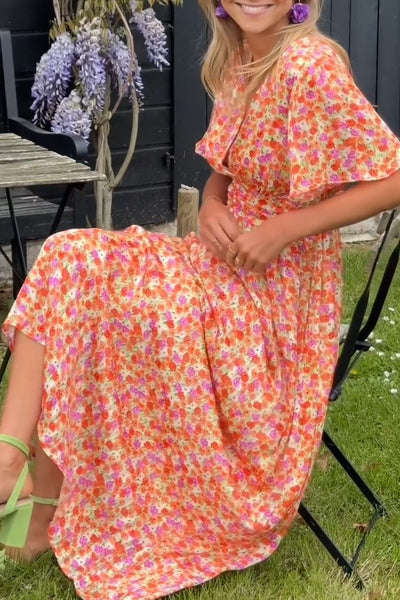 Sofia™ Langes Kleid aus Baumwolle für Frauen