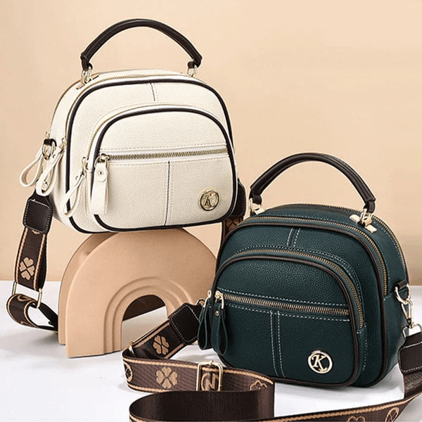 Mollys zeitlose Raffinesse | Stilvolle Ledertasche mitith Shoulder Strap